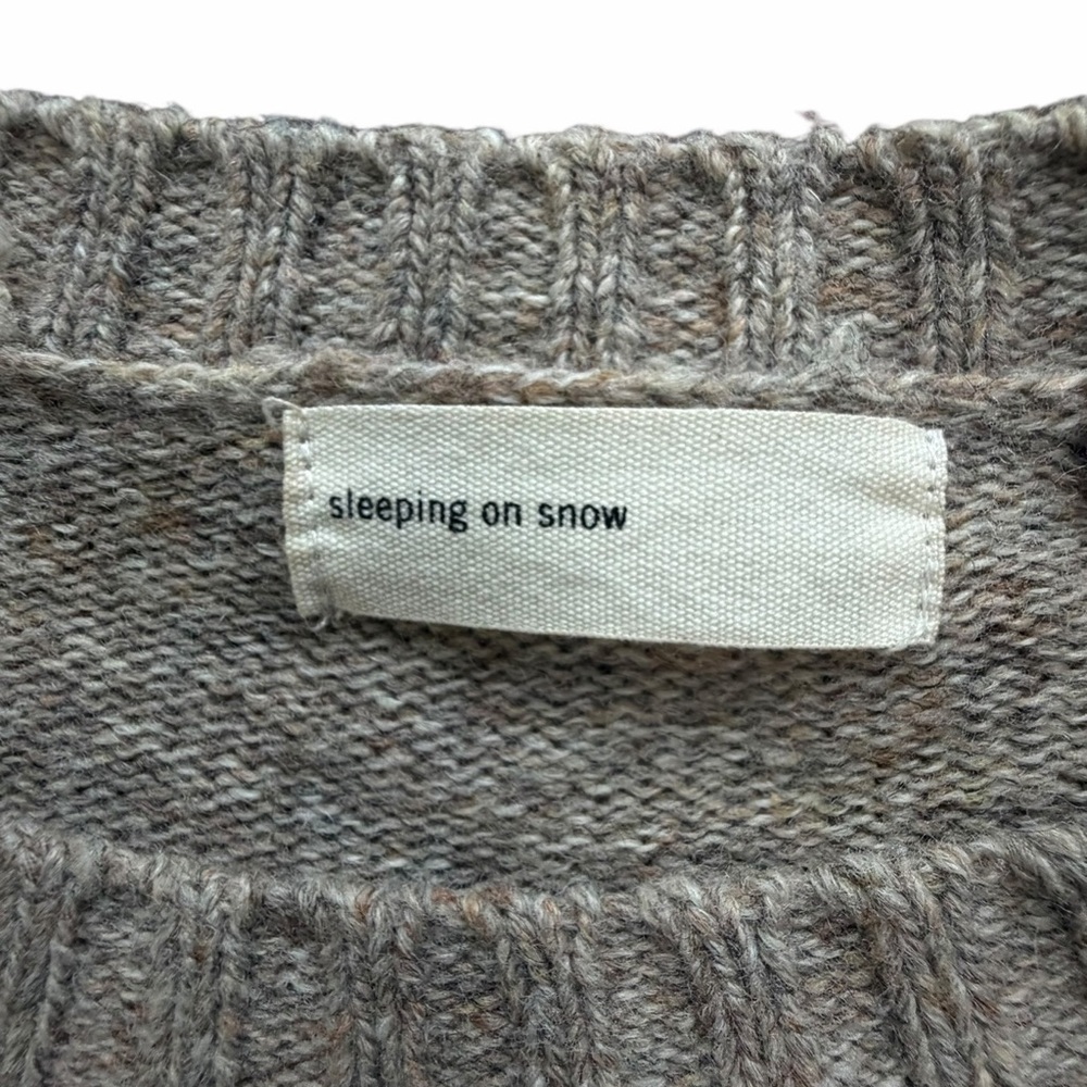Anthropologie Sleeping on Snow Embroidered Ranunculus Tunic Sweater Size Small - Picture 8 of 9